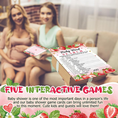 Yinder 145 Pcs Baby Shower Games Activities Cards with 20 Pencils Includes Baby Bingo Description and Wishes Guess Who Price is Right Word Scramble Game(Here Comes the Son)
