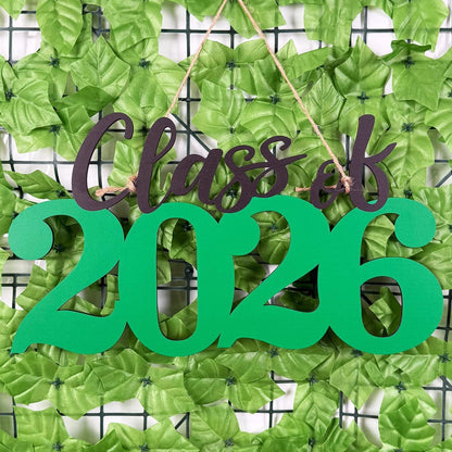 Class of 2026 Wooden Sign Graduation Party Decorations 2026 White Graduation Photo Booth Prop Senior2026 Sign for High School College Party