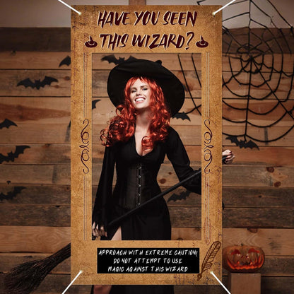 Large Wizard Photo Booth Prop Magical Wizard Party Decoration Have You Seen This Wizard Inspired Photo Booth Frame Selfie Banner Backdrop for Wizard Birthday Party School Classroom Decoration Supplies