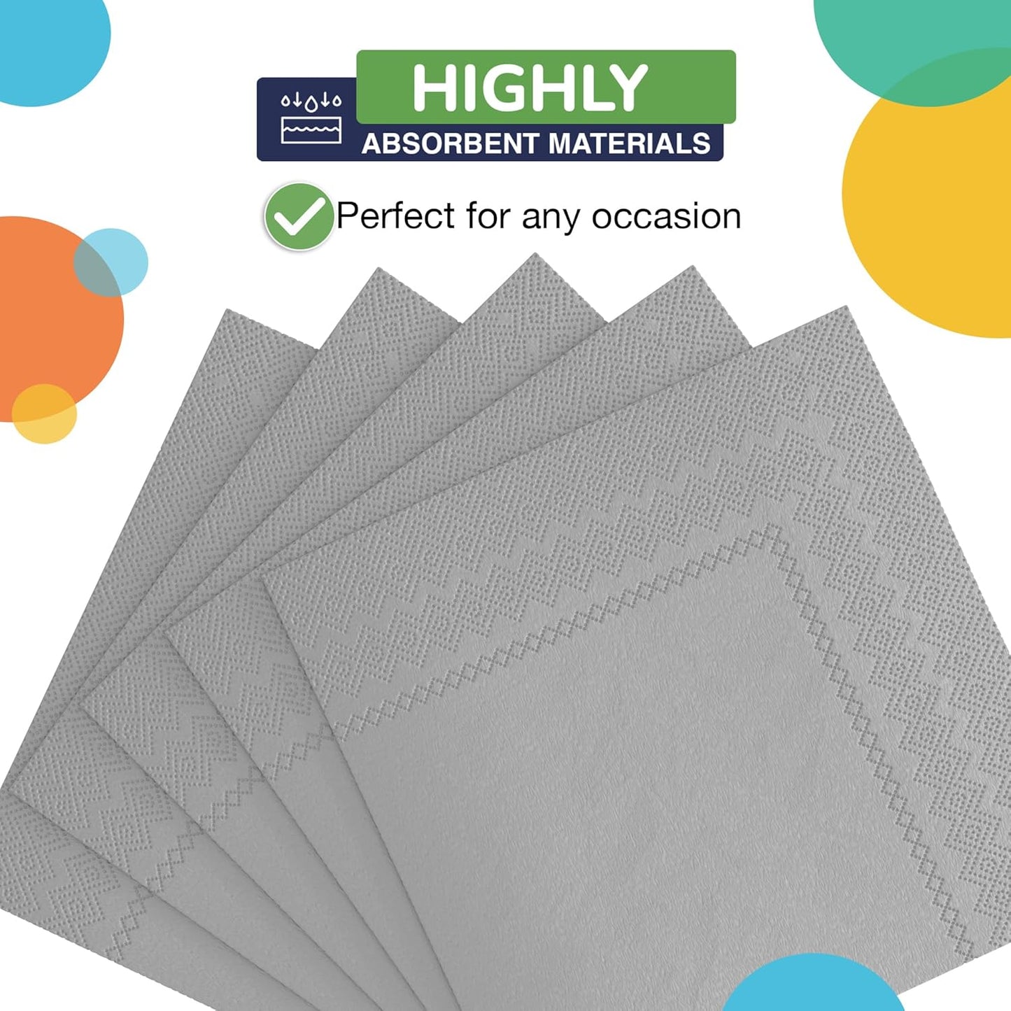 Party Solids Purple Paper Napkins Disposable Everyday 50 Pcs 2 Ply Purple Dinner Napkins Paper Everyday For Parties & Party Supplies