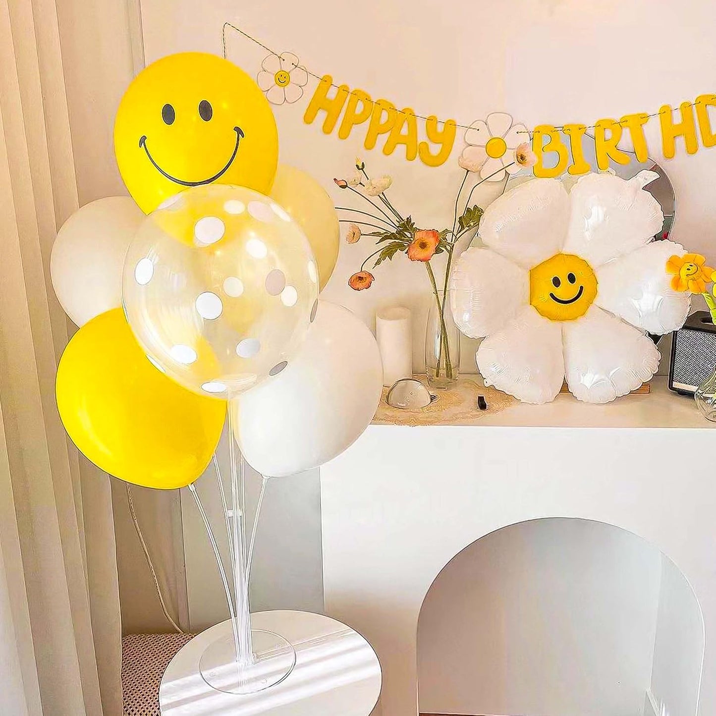 JOYYPOP 4 Sets Balloon Stand Kit For Table, Balloon Sticks with Base Birthday Graduation Party Decorations Wedding