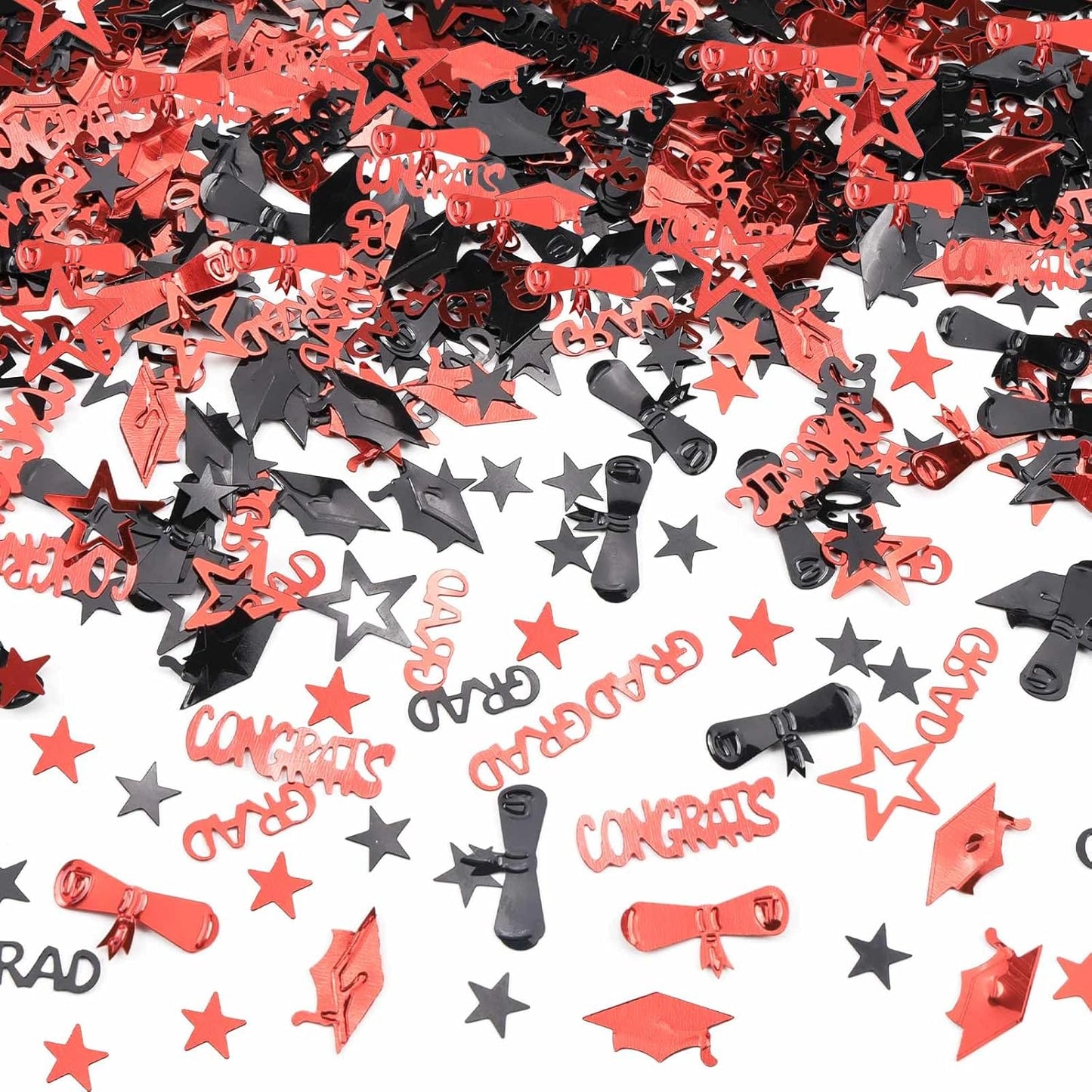 Gold and Black Graduation Confetti 2026, 1000 Pcs Congrats Grad Confetti Class of 2026 Party Table Centerpiece for 2026 Graduation Party Decorations