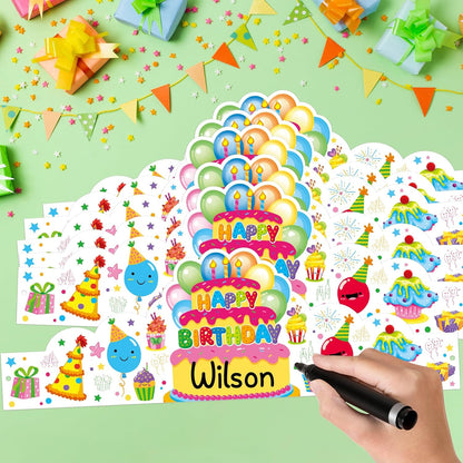 Pack of 36 Birthday Crowns for Kids - Colorful Paper Party Hats for Students Classroom School VBS Party Supplies