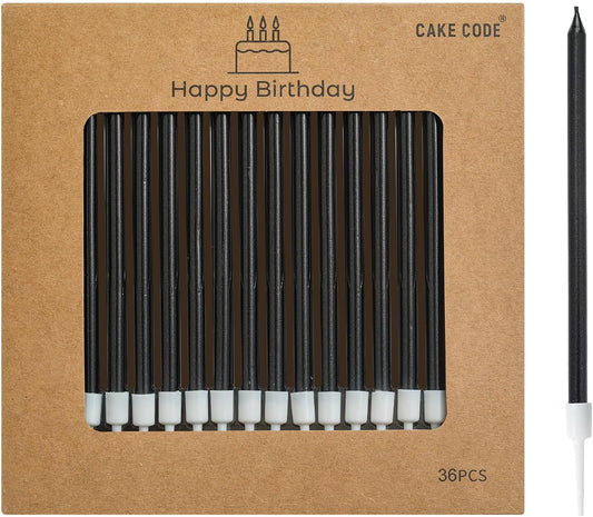 36-Count Champagne Long Thin Metallic Birthday Candles, Cake Candles, Birthday Parties, Wedding Decorations, Party Candles, Cake Decorations