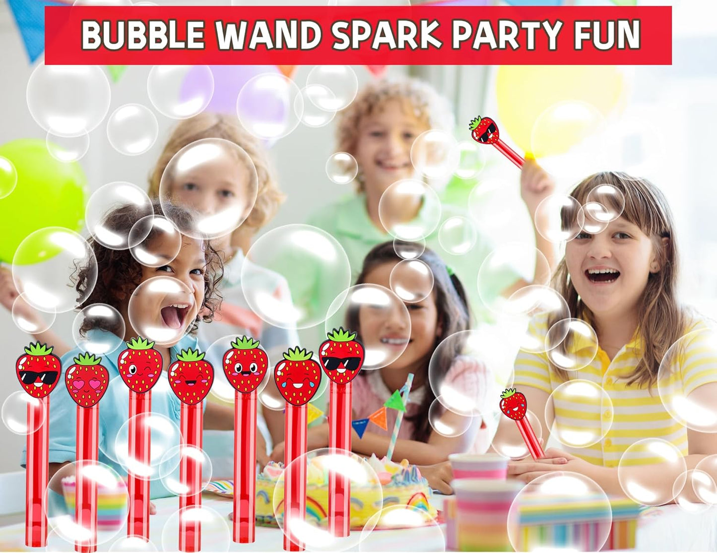 24PCS Animal Bubble Wands for Wild One Birthday Baby Shower Decorations Safari Jungle Theme Party Favors Supplies, Pinata Goodie Bags Filler, Classroom Prizes, Valentines Gifts, Easter Stuffers
