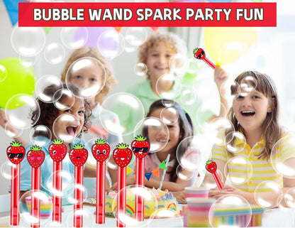 24PCS Animal Bubble Wands for Wild One Birthday Baby Shower Decorations Safari Jungle Theme Party Favors Supplies, Pinata Goodie Bags Filler, Classroom Prizes, Valentines Gifts, Easter Stuffers