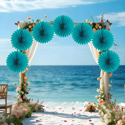 Easy Joy Paper Leaves Decorations for Wall Paper Fans Classroom Decoration Leaves Backdrop Decor Wall Decor,Set of 9