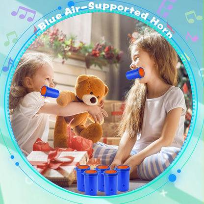 60 Pcs 3 Inch Mini Air Horn Noisemakers with Lanyard Small Stadium Horn Noise Whistle for Sporting Events Holiday Birthday Party Graduation Celebrations
