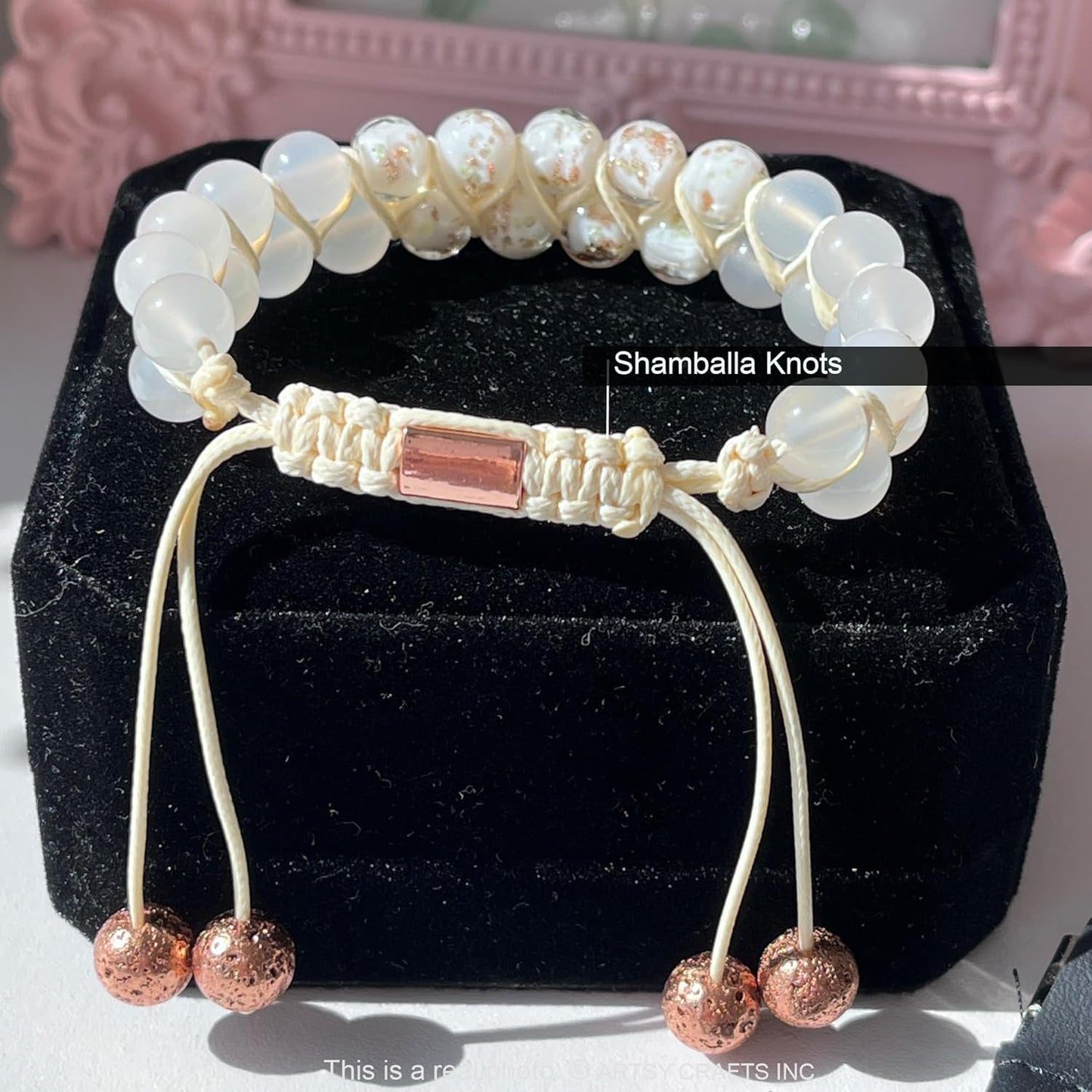 ARTSY Crafts Glow in The Dark Firefly Beads Bracelets, 7 Chakras Crystal Mermaid Glass Beaded Bracelets for Anti Anxeity Healing Energy Money Wealth Abundance Stackable Bangle Wristband