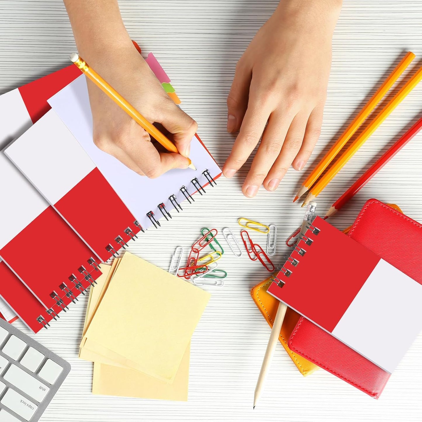 Eaasty 24 Packs Mini Cartoon Animation Party Favors Notebooks Red Cartoon Game Party Notepads Set Anime Themed Spiral Pocket Notepads for Boys Girls Classroom Birthday Office Party Favors