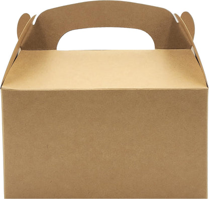 The Dreidel Company Gable Treat Boxes, Party Favors, 6.25" x 3.5" x 3.5" Inch Box, 25-Pack (Assorted)