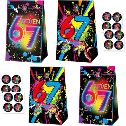 20pcs 10 Styles 6 7 Birthday Theme Mini Notebooks Party Supplies Favors Goodie Bag Stuffers Colorful 6 7 Birthday Theme Journal Pocket Notebook Supplies for Birthday Party Activity(20pcs-67-bks)