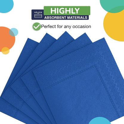Party Solids Purple Paper Napkins Disposable Everyday 50 Pcs 2 Ply Purple Dinner Napkins Paper Everyday For Parties & Party Supplies