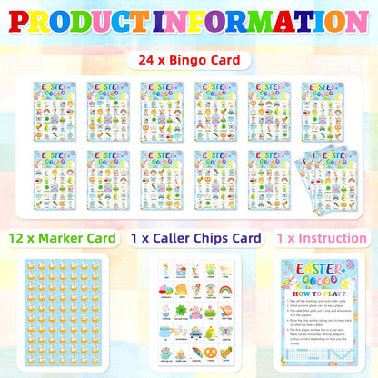 4th of July Bingo Game Set for 24 - Patriotic Party Activities, Independence Day Games for Family Reunion, School & Classroom Decorations – 5" x 7" Cards