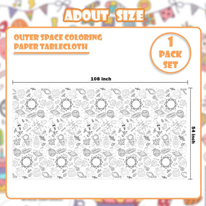 Giant Construction Party Coloring Tablecloth for Kids - Huge Construction Theme Table Cover Large Dump Truck Vehicle Painting Poster for Children Birthday Party Supplies 54x108 Inch