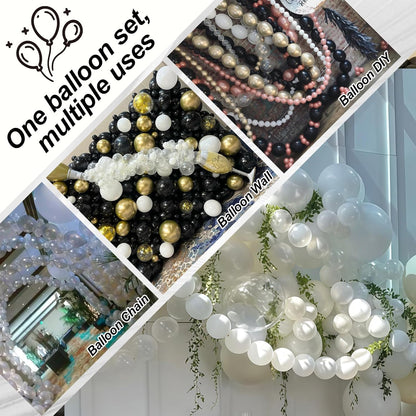 Gold Quick Link Balloons, 60PCS Linking for Balloon Wall Arch Chains, 6inch Linkable for Wedding Birthday Baby Shower Engagement Graduation Party Decorations