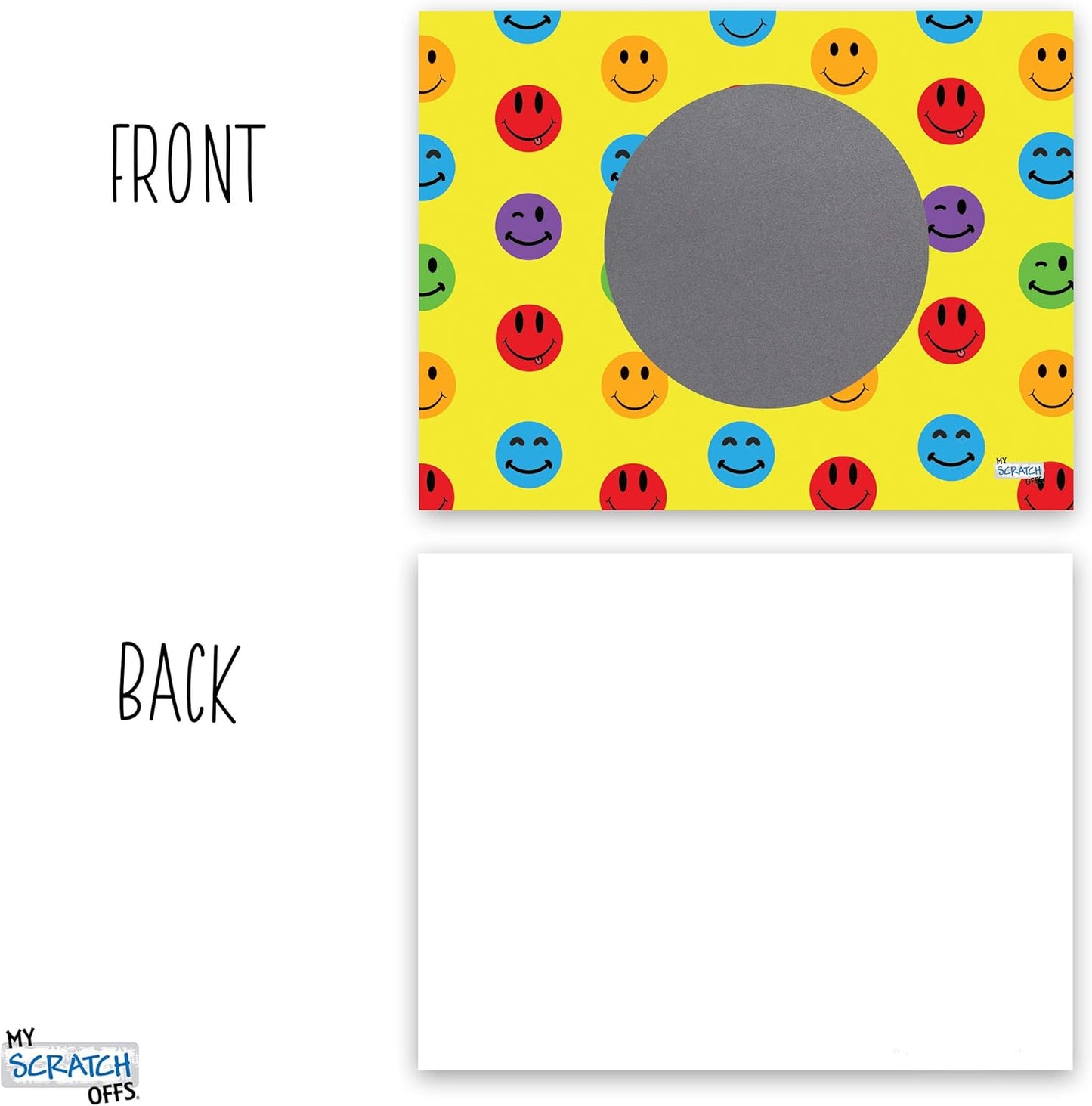My Scratch Offs - Customizable Scratch-Off Cards Graffiti Design for Prizes, Classroom Rewards & Teacher Supplies, 50 Pack