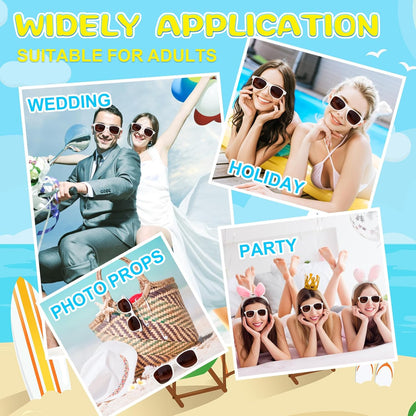ASTARON Sunglasses Bulk, 6/12/24/48 Pack Sunglasses Party Favors for Summer Beach Pool Birthday Wedding Party Supplies