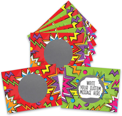 My Scratch Offs - Customizable Scratch-Off Cards Graffiti Design for Prizes, Classroom Rewards & Teacher Supplies, 50 Pack