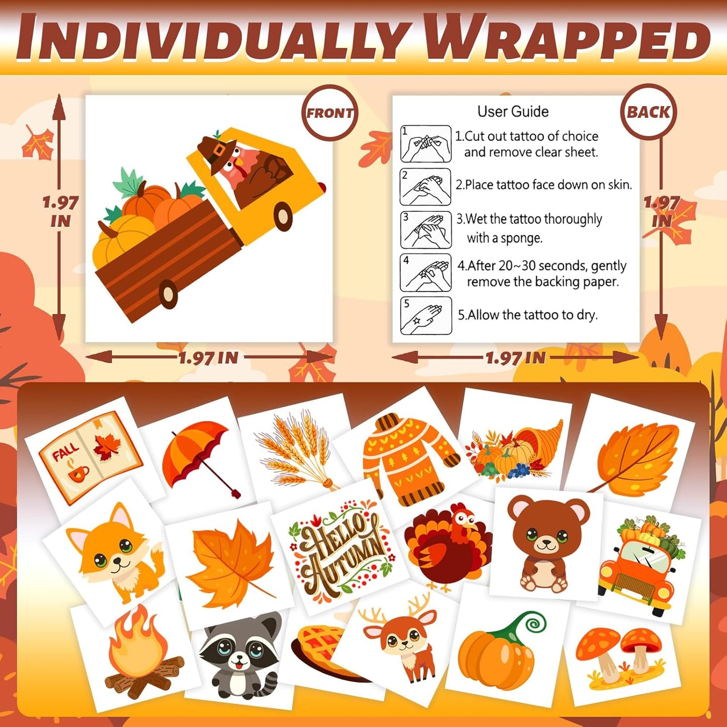 winthrop 240 Pcs Bulk Summer Temporary Tattoos for Kids, Individually Wrapped Safety Waterproof Tattoos, Best Choice for Hawaiian Luau Party Pool Beach Party Favors Classroom Matching Game, 60 Designs