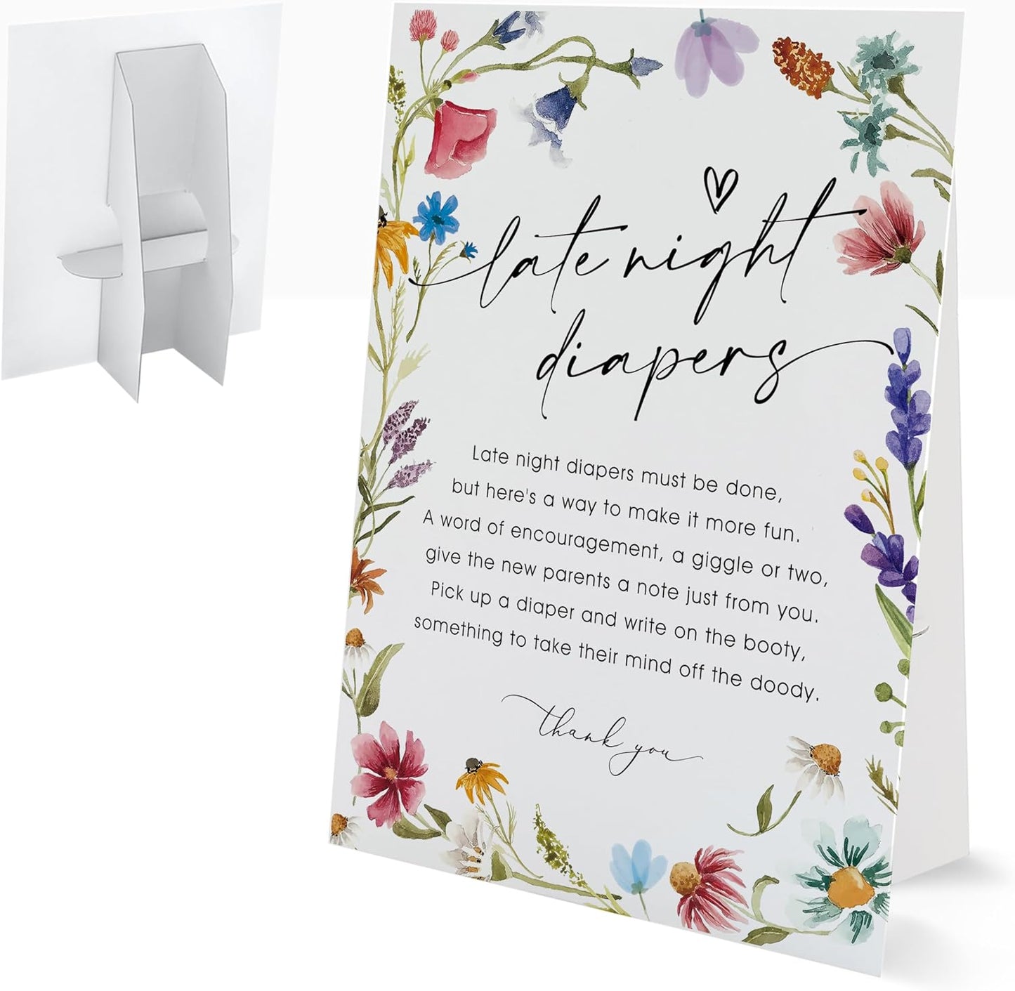 Bible Guest Book Sign, Wedding Signs for Ceremony and Reception, Floral Bridal Shower Decoration, Wedding Signage with Bracket, Bridal Shower Decor, Supplies For Engagement and Anniversary Parties, 13