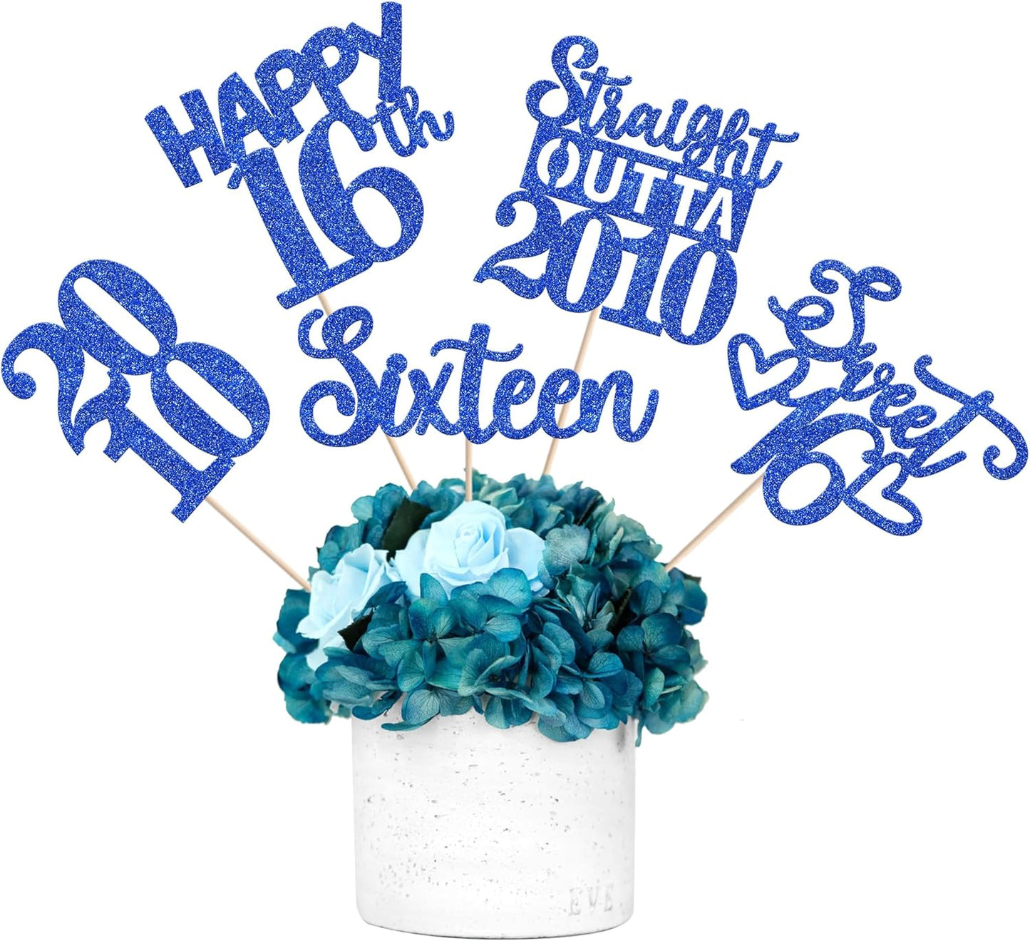 15 PCS 50th Birthday Centerpiece Sticks Fifty Happy 50th Straight Outta 1976 Table Flower Centerpieces Sticks Cheers to 50 Floral Decorations for 50th Birthday Party Centerpieces Supplies Black