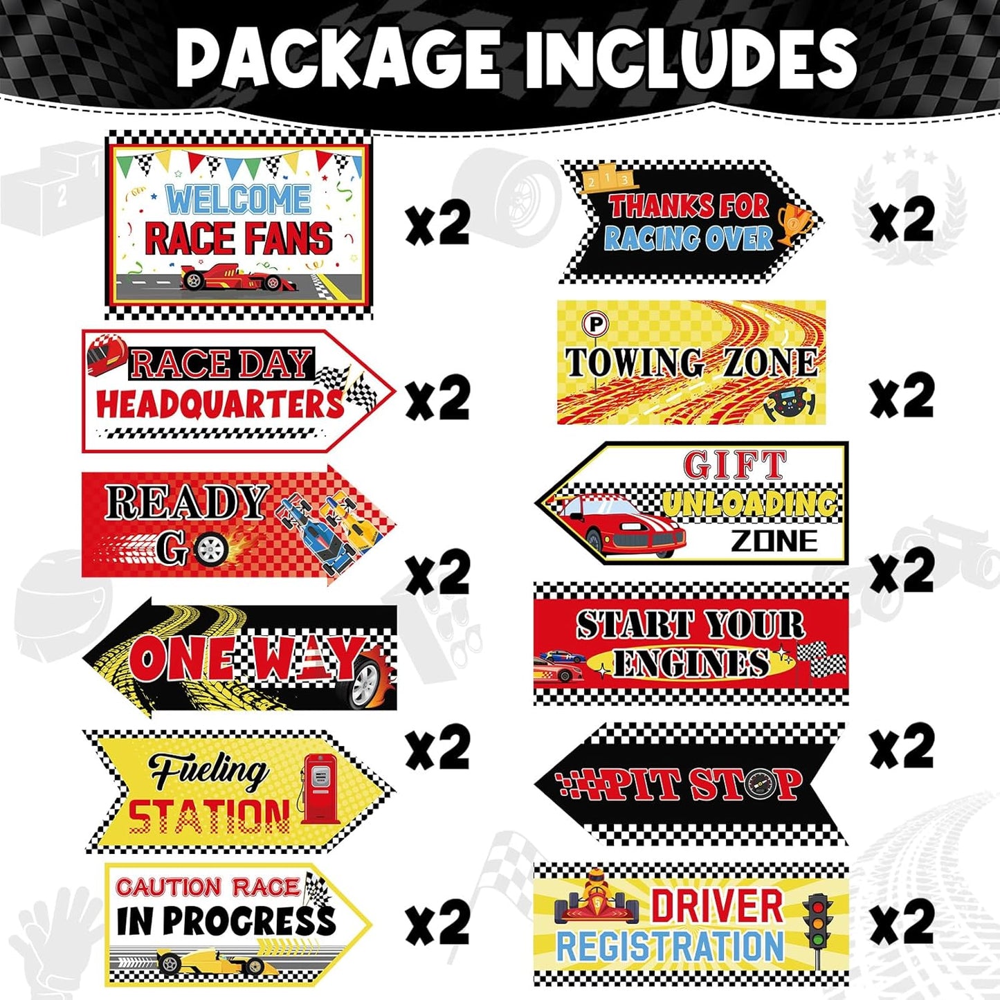 24 Pieces Retirement Decorations Retirement Party Directional Sign Retired Welcome Signs for Adults Retirement Themed Party Decorations Birthday Party Supplies