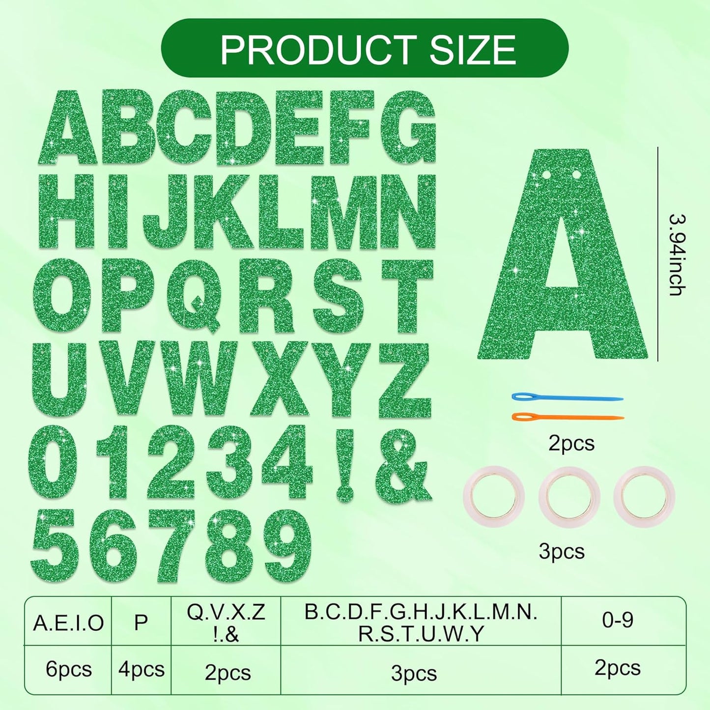 BEISHIDA 116 PCS A-Z DIY Letter Banner Kit Make Your Own Banner Including 111 Letters and Numbers 3 Rope and 2 Threading Device,Customized for Birthday Graduation Wedding Decor Black