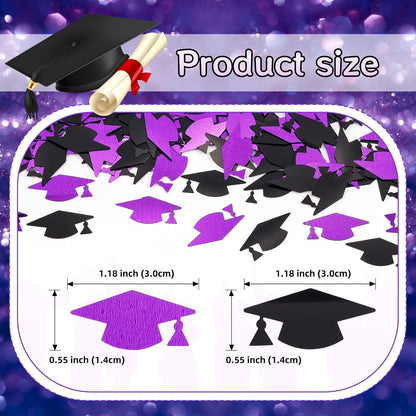 Silver and Blue Graduation Confetti 2026, 1000 Pcs Class of 2026 Table Centerpiece Grad Confetti for 2026 Graduation Party Decorations Supplies