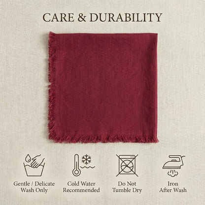 ACCENTHOME Natural Cotton Linen Napkin Set of 12 18x18 inch Dinner Napkins - Washable Soft Premium Hotel Quality Reusable Hemmed Edges Napkins Perfect Table Linens for Family Dinners, Weddings
