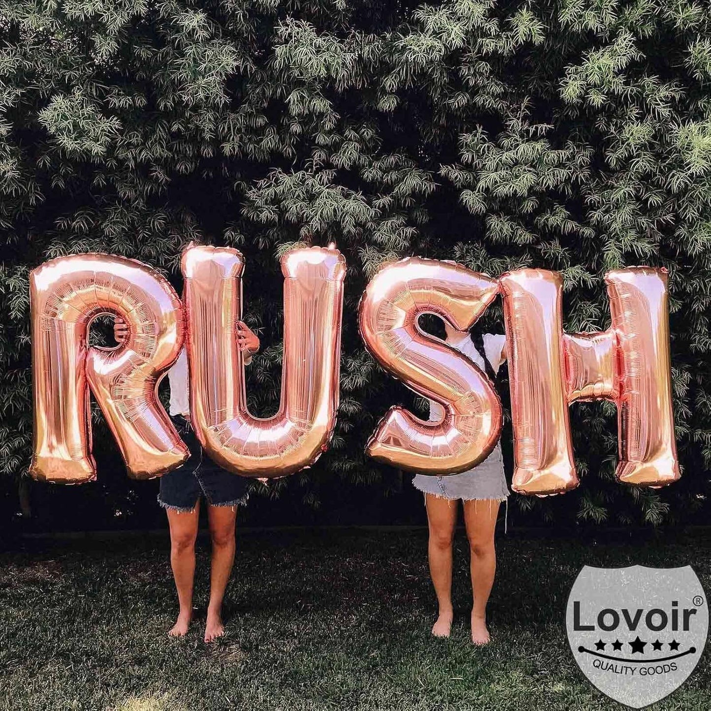Lovoir 40 Inch Large Rose Gold Letter A Balloons Big Size Jumbo Mylar Foil Helium Balloon for Birthday Party Celebration Decorations Alphabet Rose Gold A