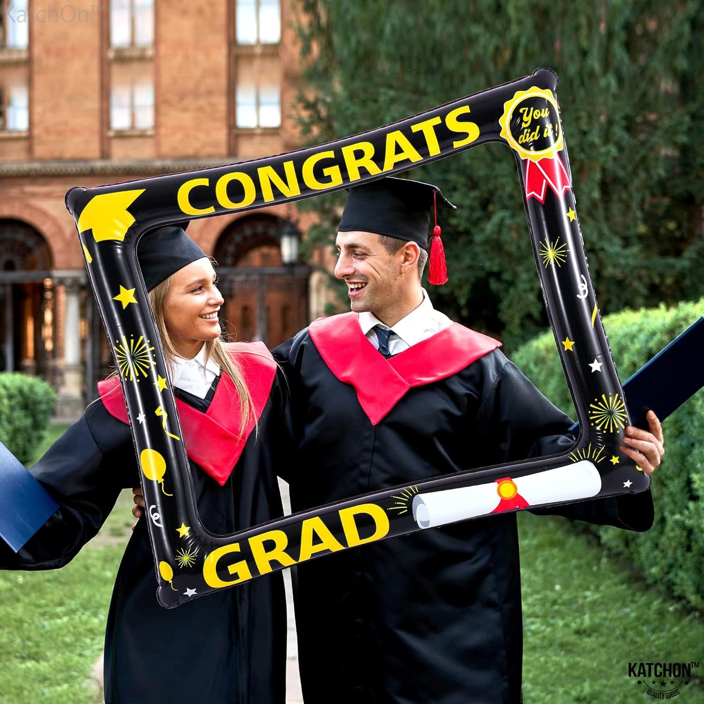 KatchOn, Inflatable Graduation Photo Booth Frame - Huge, 30 Inch | Graduation Photo Booth Props 2026, Graduation Decorations 2026 | Graduation Props for Photoshoot | 2026 Graduation Party Decorations
