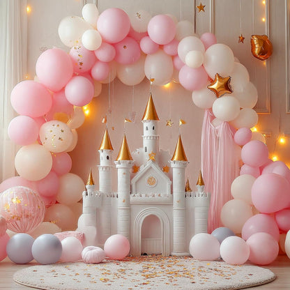 RUBFAC 87pcs Metallic Blue Silver Balloon Garland Arch Kit, 18 12 10 5 Inch Blue Silver Confetti Latex Party Balloons for Birthday Graduation Baby Shower Decoration