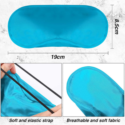 100 Pack Blindfolds Eye Mask for Games with Nose Pad Disposable Soft Eye Cover for Party Sleep Women Men Travel (Multi Color)
