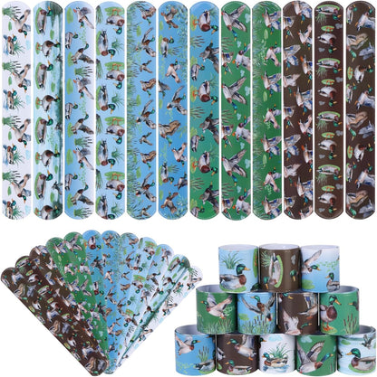 Serencatcher 48pcs Slap Bracelets Party Favors for Birthday Baby Shower Party Supplies Gifts