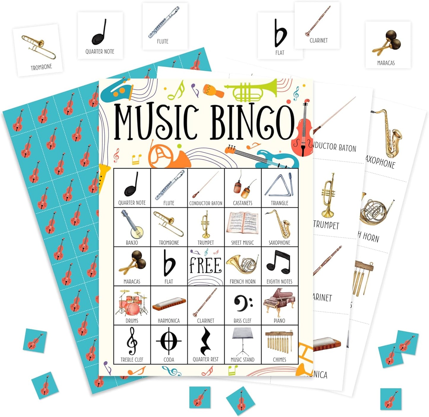 Book Bingo Game, Reading Party Bingo Cards Set, Read Themed Party Games Supplies for Book Lovers, Adults Family Friends Holiday Activities Favors Decorations for 24 Player, 01