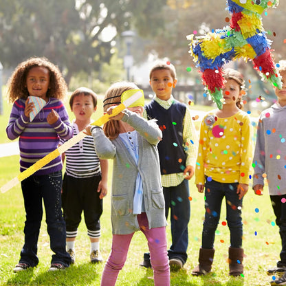 Dinosaur Pinata - Dinosaur Decorations with a Blindfold and Bat for Boys Girls Animal Themed Birthday Party Kids Classroom Game Decorations Supplies (15.7 x 11.4 x 3.1 Inches)