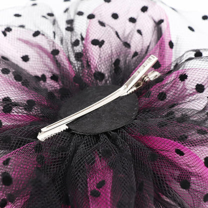 DRESHOW Fascinators Hat Flower Mesh Ribbons Feathers on a Headband and a Clip Tea Party Headwear for Girls and Women - Colors A