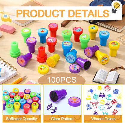 Yexiya 100 Pcs Star Stampers Mood Expressions and Comments Photosensitive Teacher Review Stamps Bulk Education Review School Prizes Supplies and Party Favors