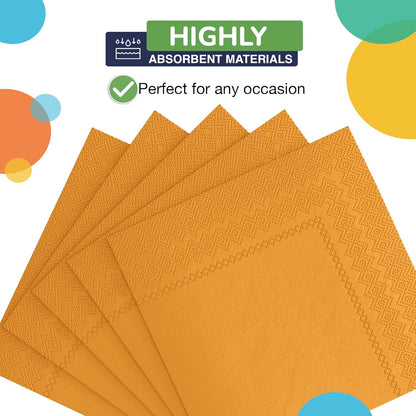 Party Solids Purple Paper Napkins Disposable Everyday 50 Pcs 2 Ply Purple Dinner Napkins Paper Everyday For Parties & Party Supplies