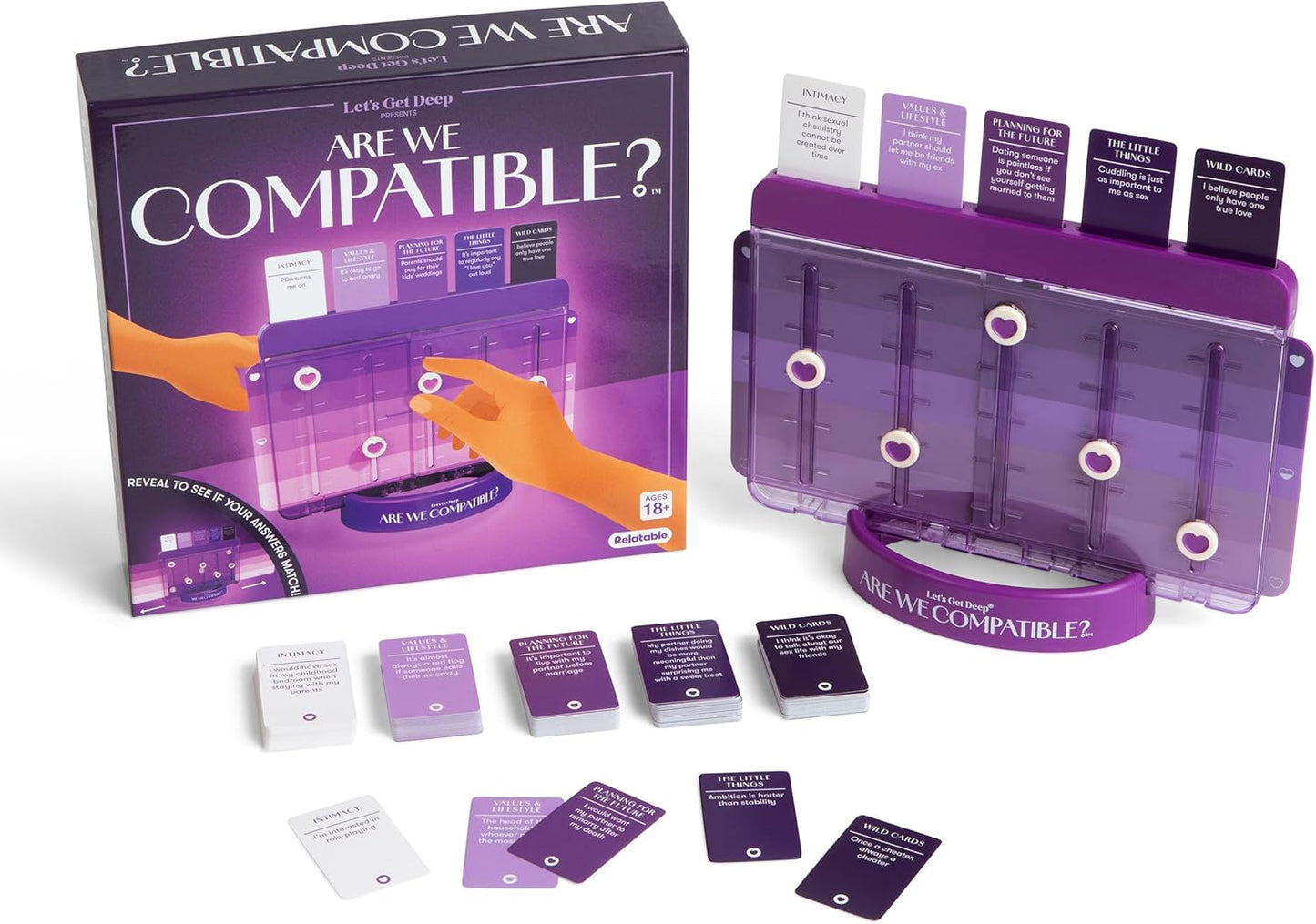 Let's Get Deep: Friends Edition by Relatable, Fun Group Card Game, Easy Adult Game for Game Night, Perfect for Party Games with Friends, Includes 400 Question Cards, Three Increasingly Personal Levels