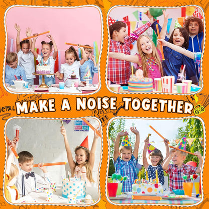Groan Tube Noise Maker Stick Funny Plastic Party Noisemaker Noise Makers Party Favors Sound Tubes Toys for Goodie Bag at Christmas Events Fools Day Family Gathering