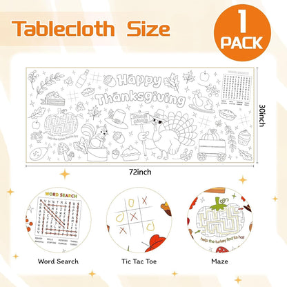Childom 1 Pack Fourth of July Coloring Tablecloth for Kids,4th of July Crafts for Kids 30"x72" Giant Coloring Poster Table Cloth,Large Paper Poster Crafts Party Activities,4th of July Paper Tablecloth