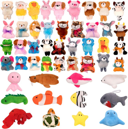 JoyRapt 24 Pack Small Stuffed Animals Bulk Gifts for Kids (2.3/2"-2.5/3.5" Each), Birthday Party Favors Toys for Classroom Prizes, Goodie Bag Pinata Fillers, Carnival Treasure Box Toys (24PCS)