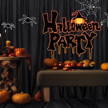 MEETSKY Black Backdrop Curtains for Parties - 10ft x 8ft Party Photo Background Curtain Rod Pocket Fabric Drapes Panels for Boys Birthday Holiday Home Halloween Decoration, 5ft x 8ft, 2 Panels