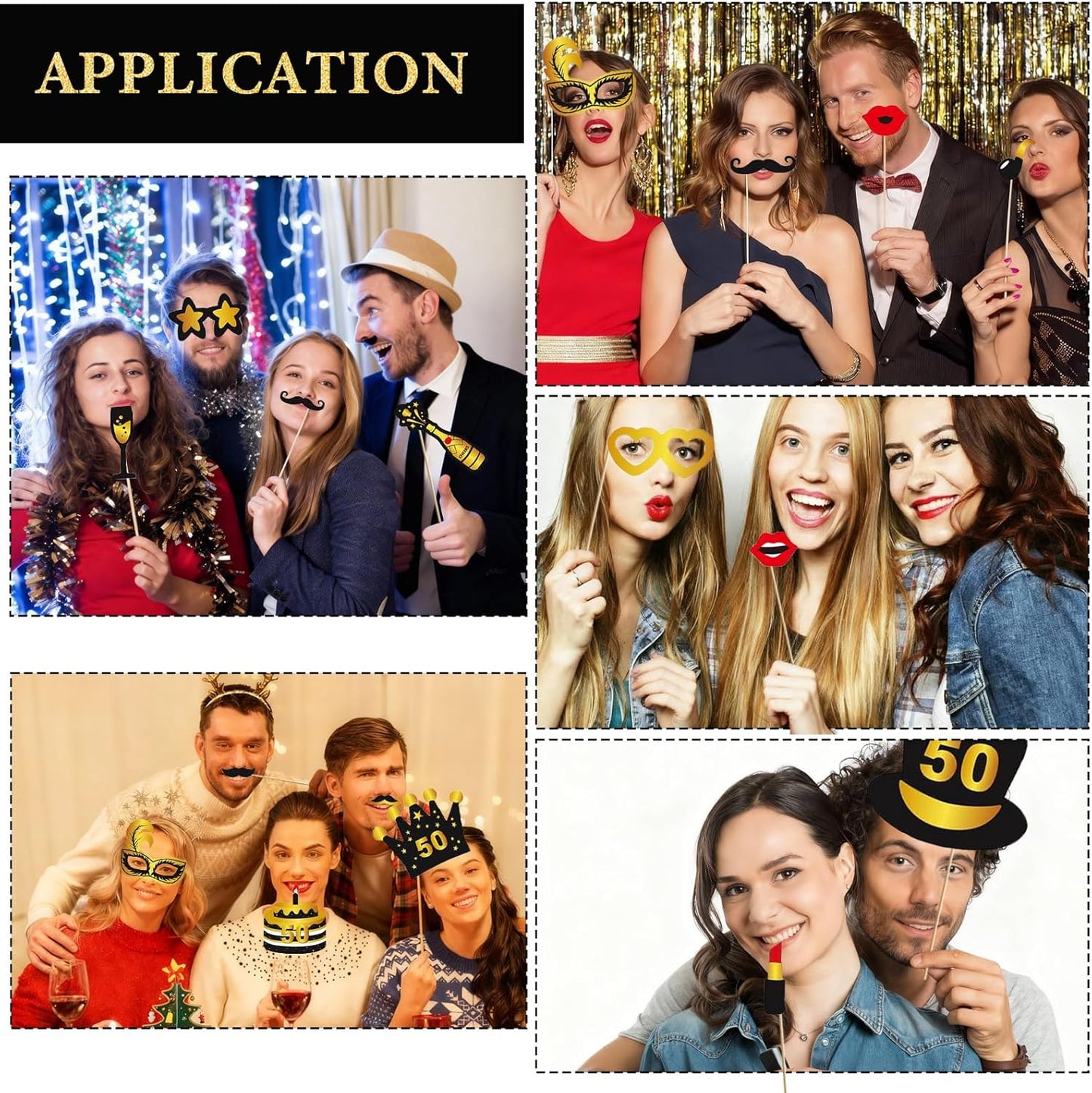 Hawaiian Party Photo Booth Props Kit, 30 PCS Luau Photo Booth Props with Large Inflatable Selfie Picture Frame for Hawaiian Tropical Tiki Summer Pool Party Supplies