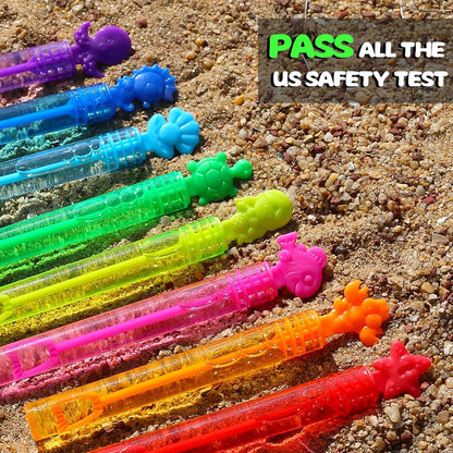 Under The Sea Party Favor, 32 Pack Mini Bubble Wand for Kids Toddler with Gift Box, Mermaid Birthday Party Supplies, Ocean Goody Bag Filler, Summer Pool Beach Party Decoration Toy, Classroom Prizes