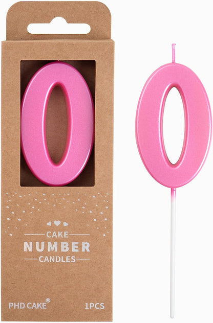 PHD CAKE 2.76 Inch Modern Gold 2 Number Birthday Candles, Gold Number Candles, Cake Number Candles, Party Celebration