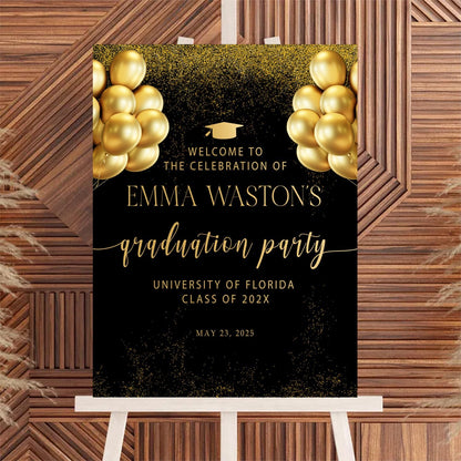 Personalized 2026 Graduation Party Welcome Sign, Minimalist Grads Decor, Class of 2026 Graduation Party Poster, Custom Graduation Party Sign, Congrats Grad Decorations Design 2