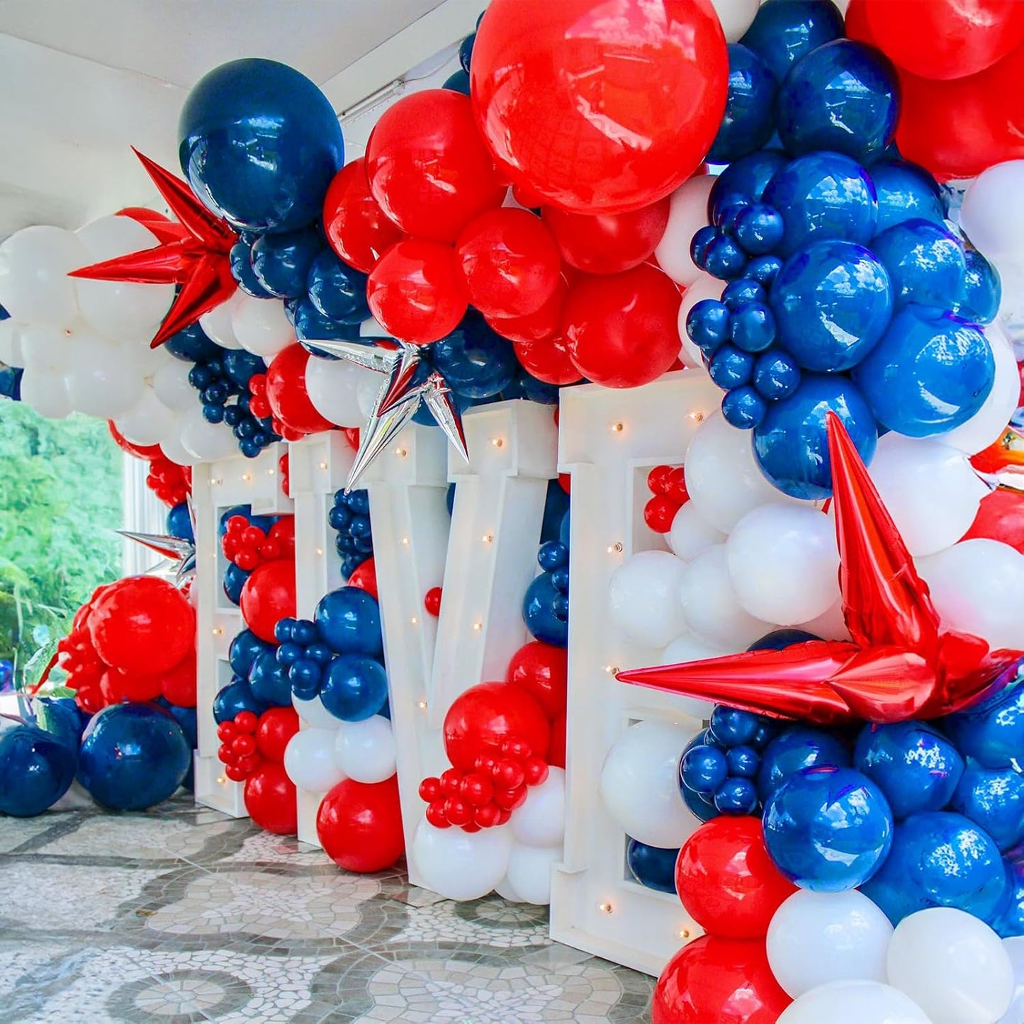 60 Pcs Blue and Silver Balloons, Navy Royal Blue Silver Party Balloons with Metallic Confetti Helium Latex Balloons for Birthday Baby Showers Fathers Day 2025 Graduation Decoration